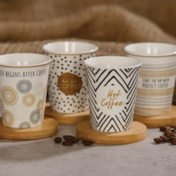 Home Creation® Chávenas de Café em Porcelana