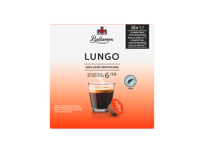 BELLAROM - Cápsulas de Café Lungo