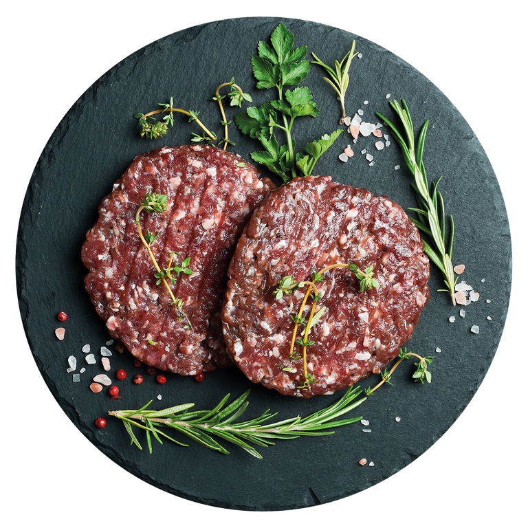 Hambúrgueres de Bovino com Queijo e Bacon