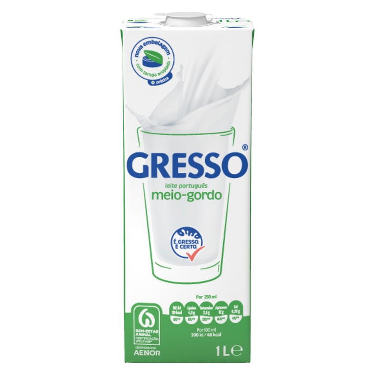 GRESSO - Leite Meio-gordo