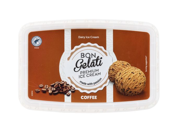 Bon Gelati® Gelado de Café/ Chocolate/ Caramelo Salgado