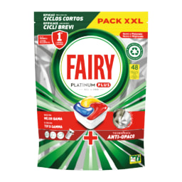 Fairy - Detergente para Máquina da Loiça em Pastilhas Platinum Plus Limão