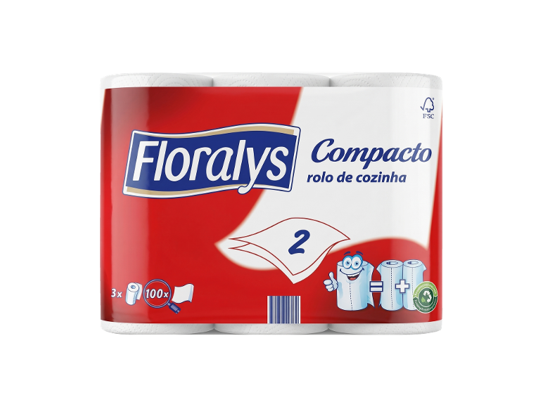 FLORALYS - Rolo de Cozinha 2 Folhas