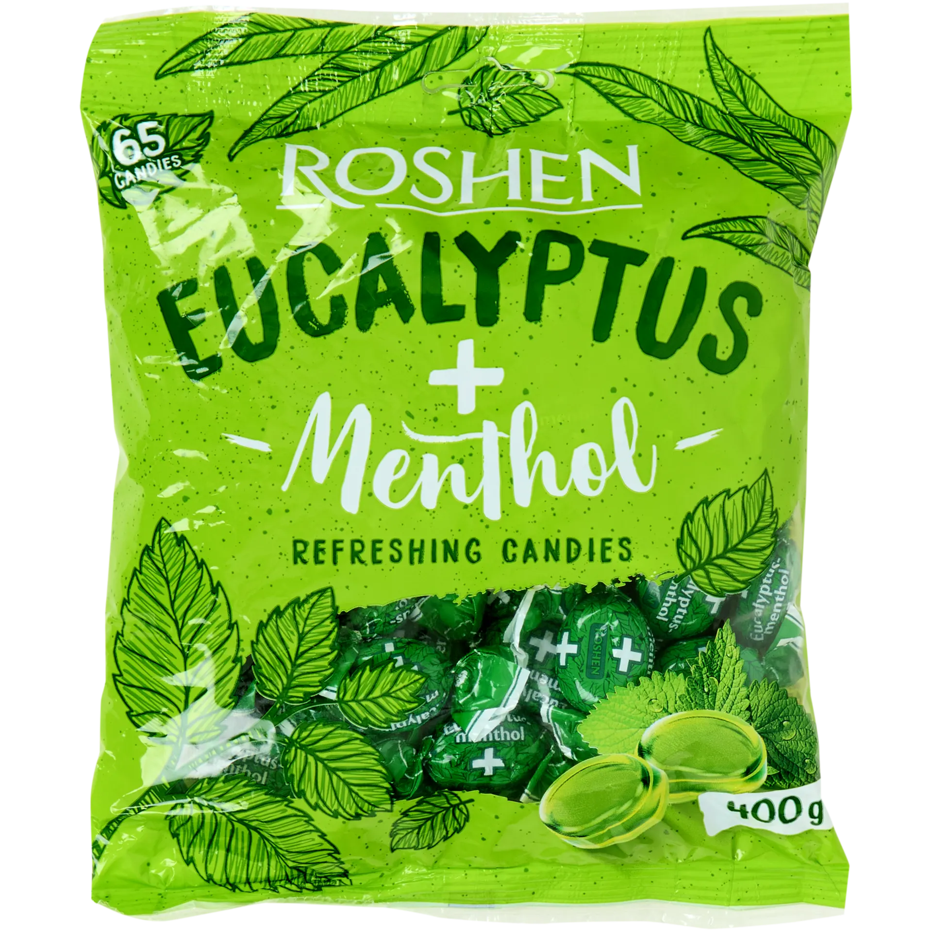 Rebuçados Roshen Mentol e eucalipto