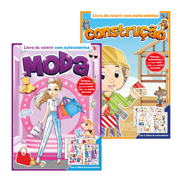 Livro de Colorir com Autocolantes