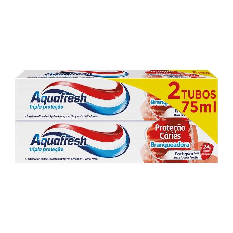 AQUAFRESH - Pasta Dentífrica Proteção Cáries Branqueadora