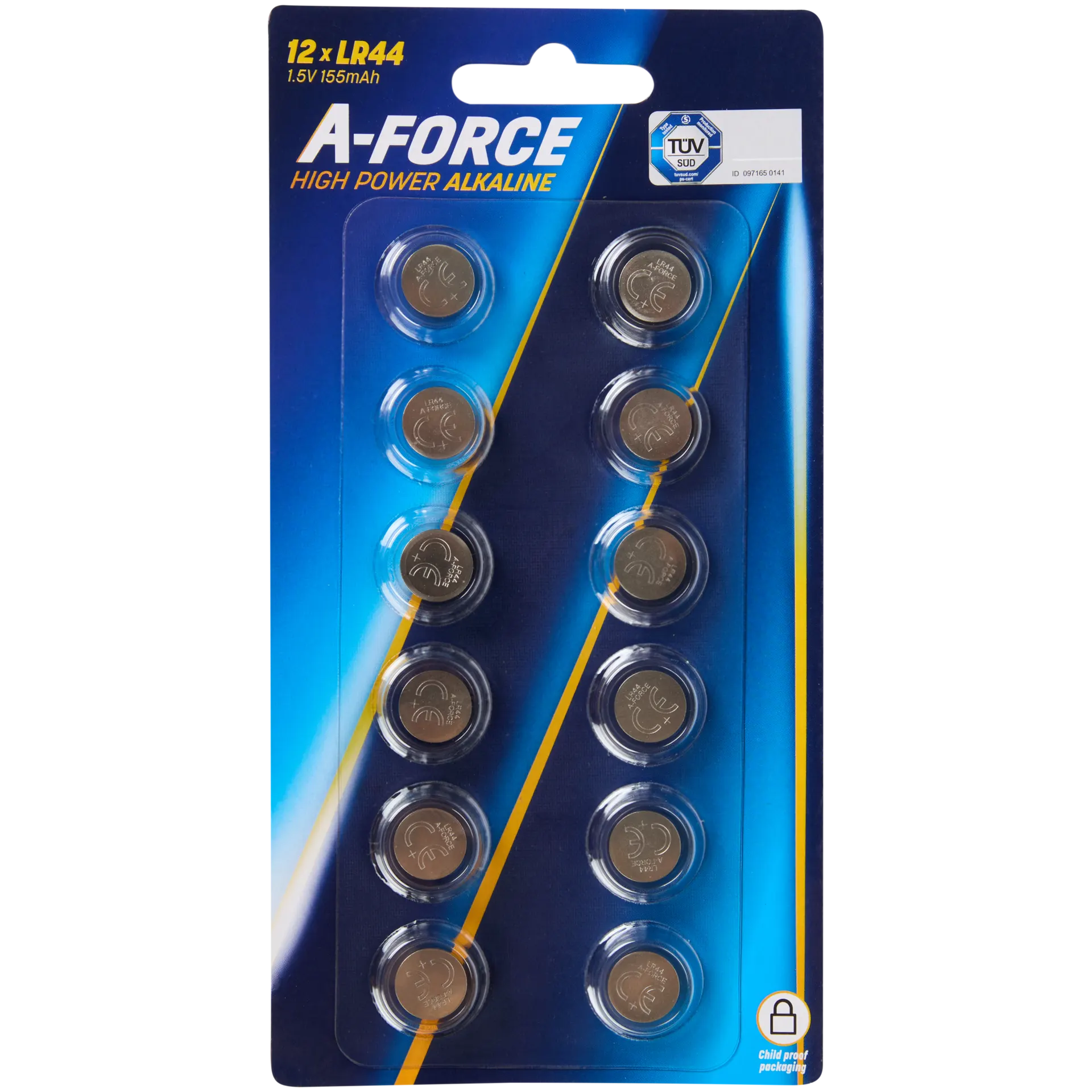 Pilhas de tipo botão A-Force LR44