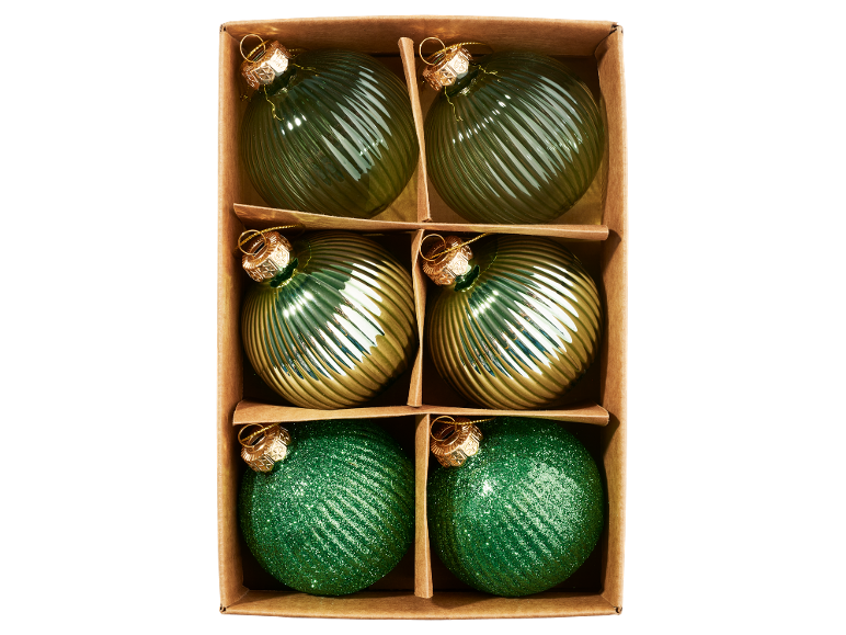 LIVARNO - Conjunto de Bolas de Natal em Vidro