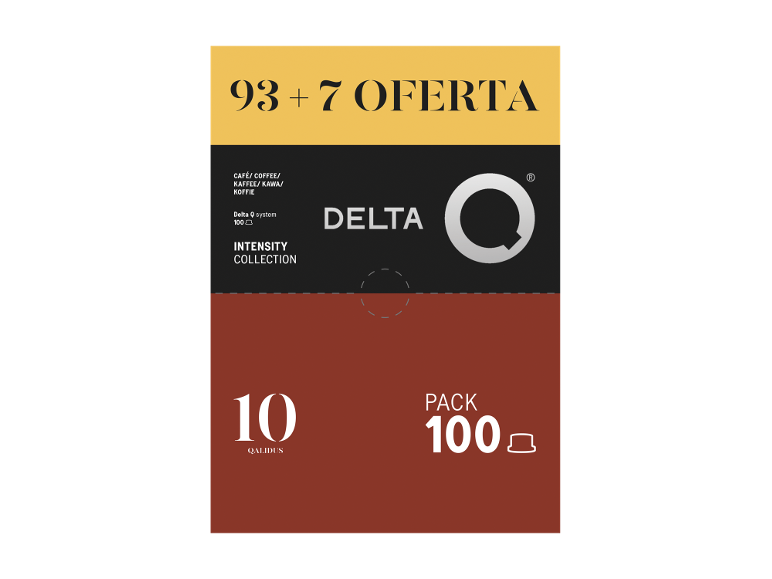 DELTA Q - Cápsulas de Café Pack 93+7 Qalidus