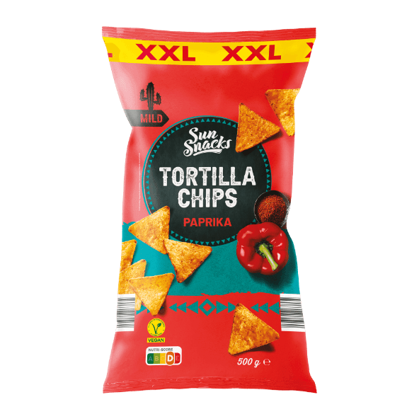 Sun Snacks® - Snacks de Tortilha com Paprika