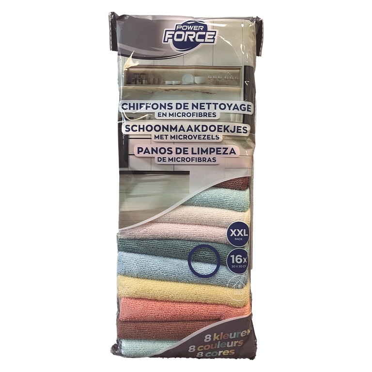 POWER FORCE® - Panos de Microfibras Coloridos