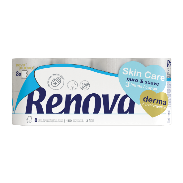 Renova - Papel Higiénico Skin Care Puro & Suave