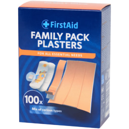 Pensos rápidos First Aid Pack familiar
