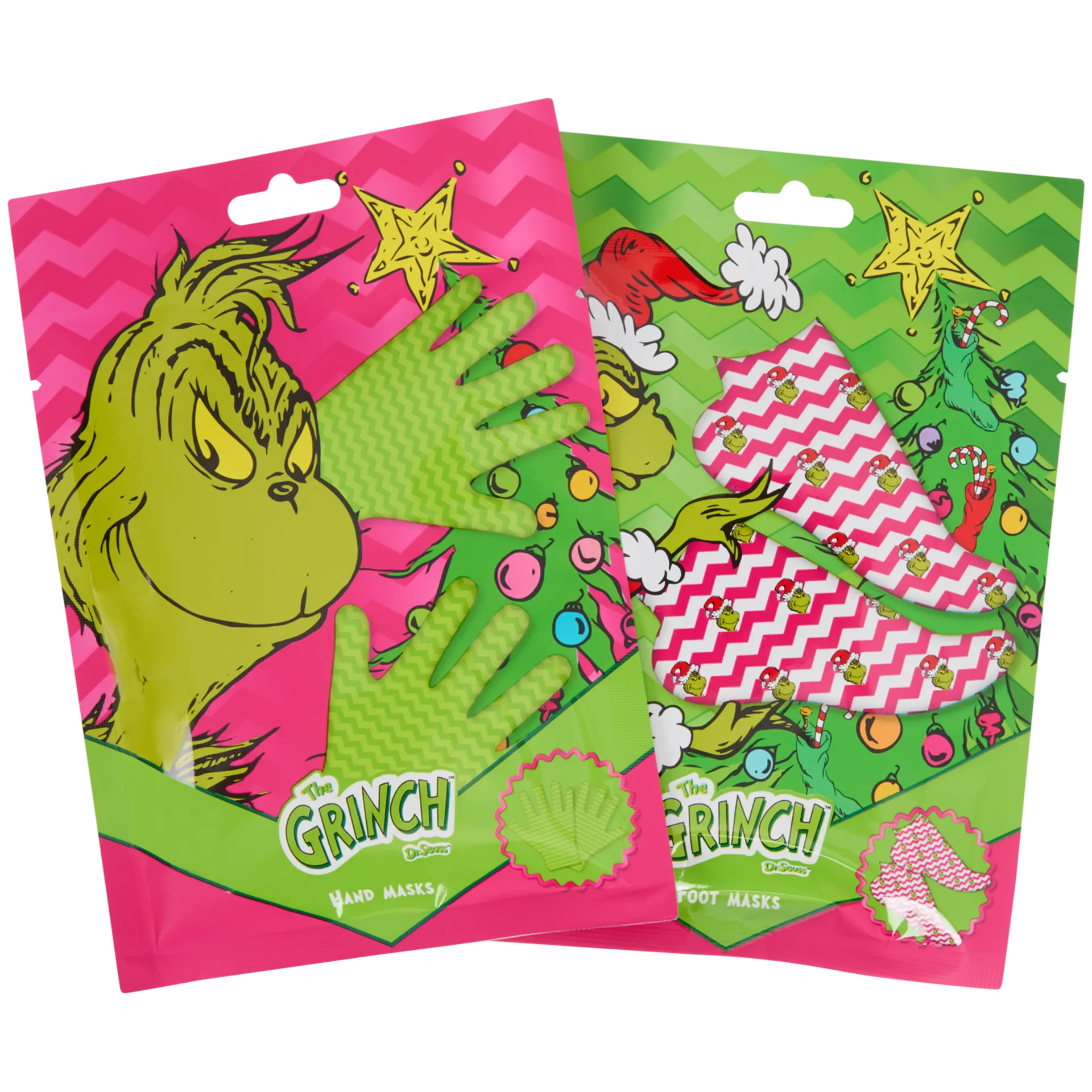 Máscara de mãos e pés The Grinch