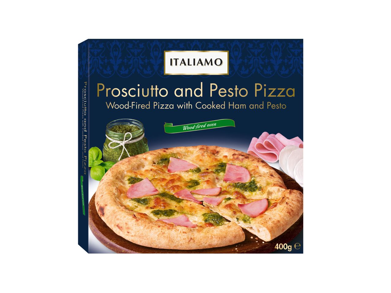 Italiamo® Pizza de Fiambre e Pesto