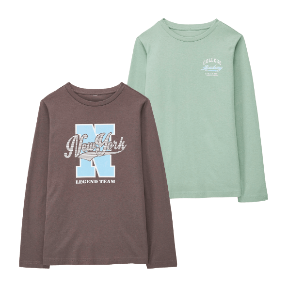 LILY & DAN® - T-shirt de Manga Comprida