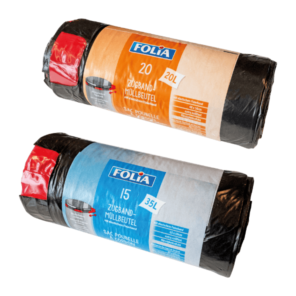 FOLIA® - Sacos de Lixo com Elástico