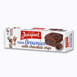 Mini Brownies com Pepitas de Chocolate