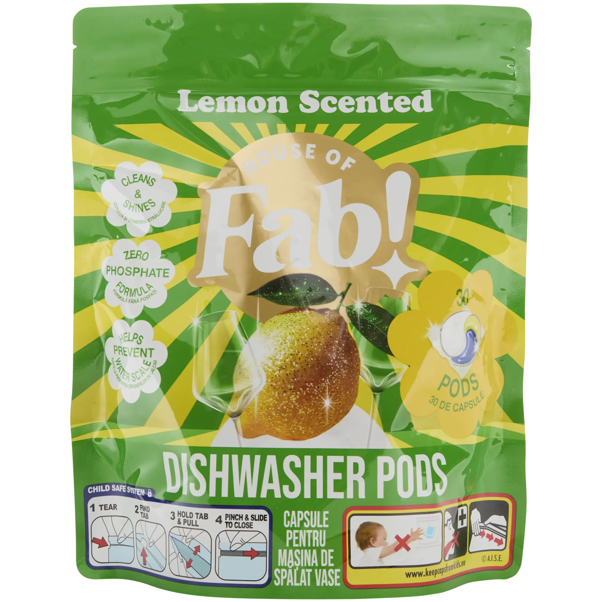 Pastilhas para louça Fabulosa Limão
