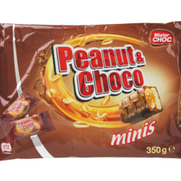 Mister Choc® Mini Barras de Amendoim e Chocolate