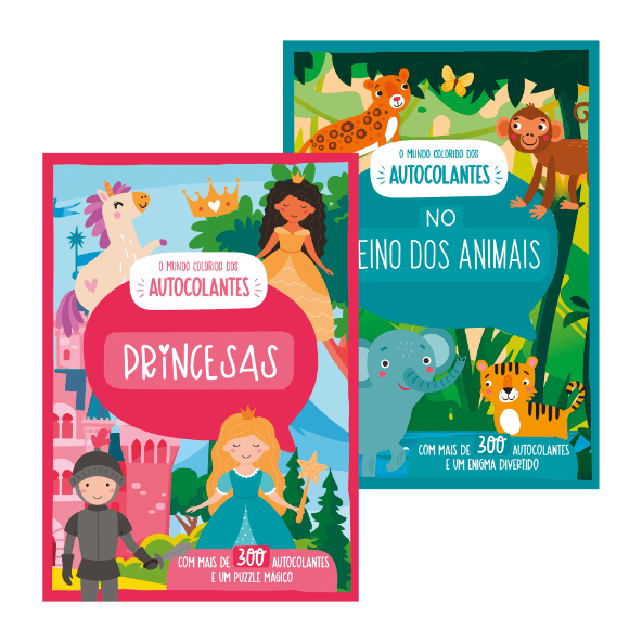 Livro de Colorir com Autocolantes