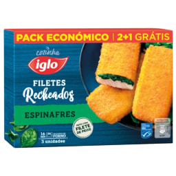 Iglo® Filetes Recheados com Espinafres/ Tomate e Mozzarella
