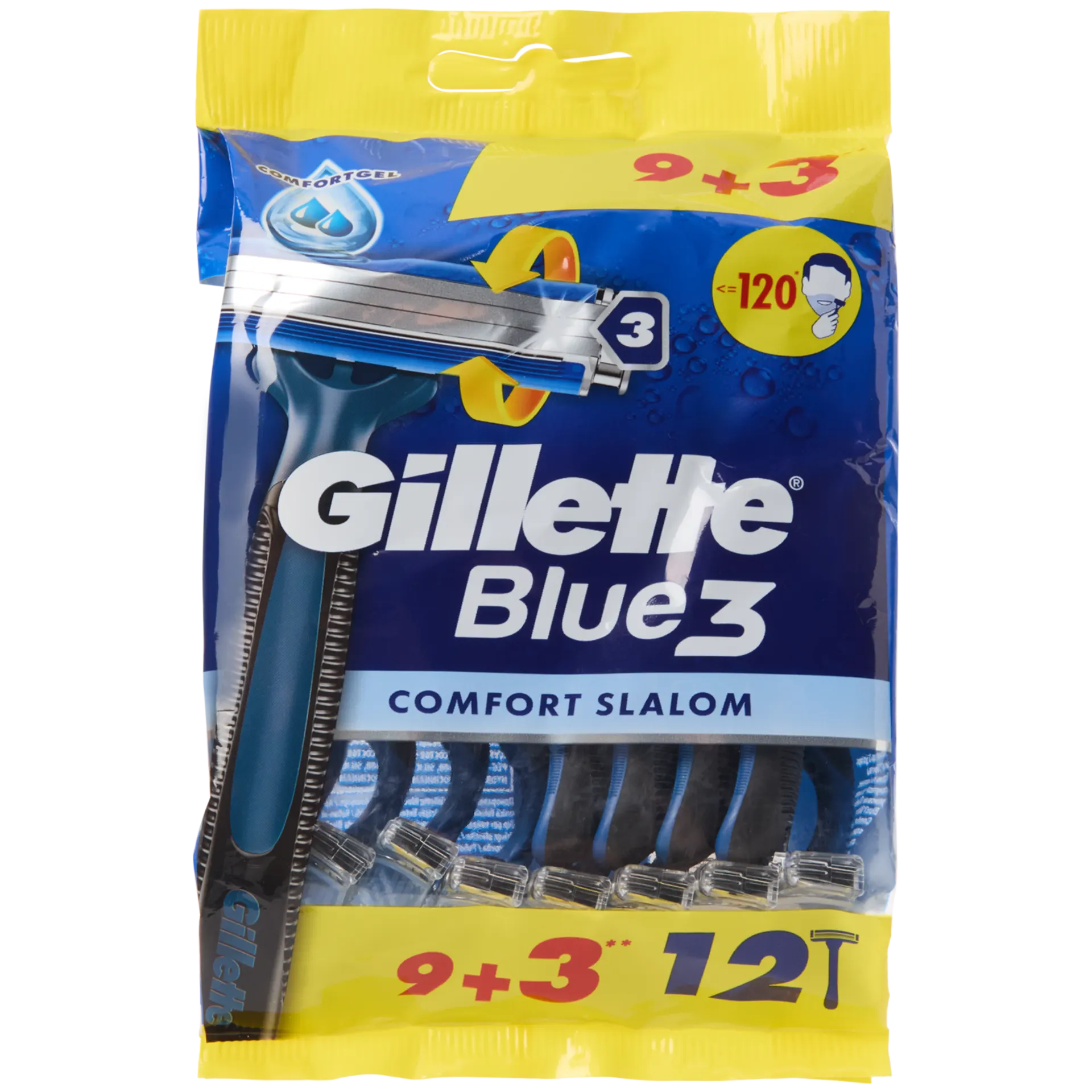 Lâminas de barbear Blue3 Gillette Comfort Slalom