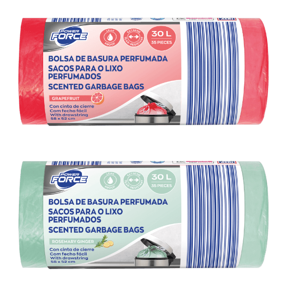 Power Force® - Sacos de Lixo Perfumados 30 L