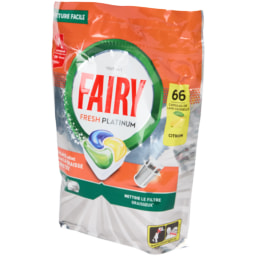 Cápsulas para louça Fairy Fresh Platinum Limão