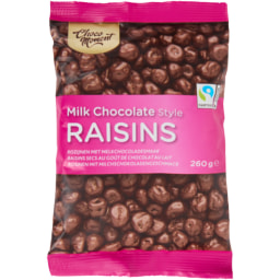 Passas com sabor a chocolate Choco Moment