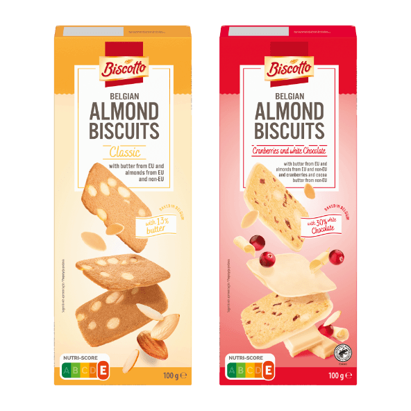 BISCOTTO® - Bolachas Belgas com Manteiga e Amêndoa