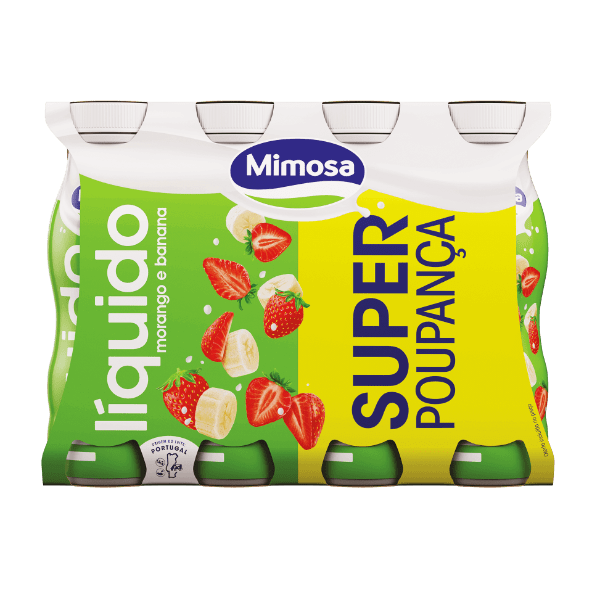 MultiPROMOS Mimosa Iogurte L quido De Morango E Banana