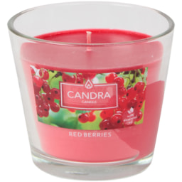 Vela aromática em copo de vidro Candra