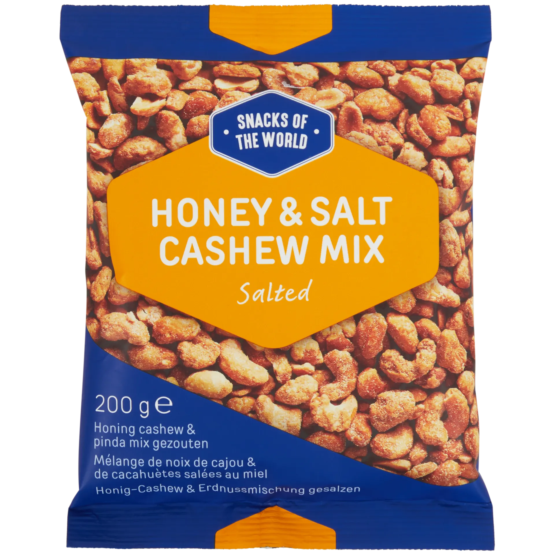 Mix de amendoins e cajus com mel e sal Snacks of the World