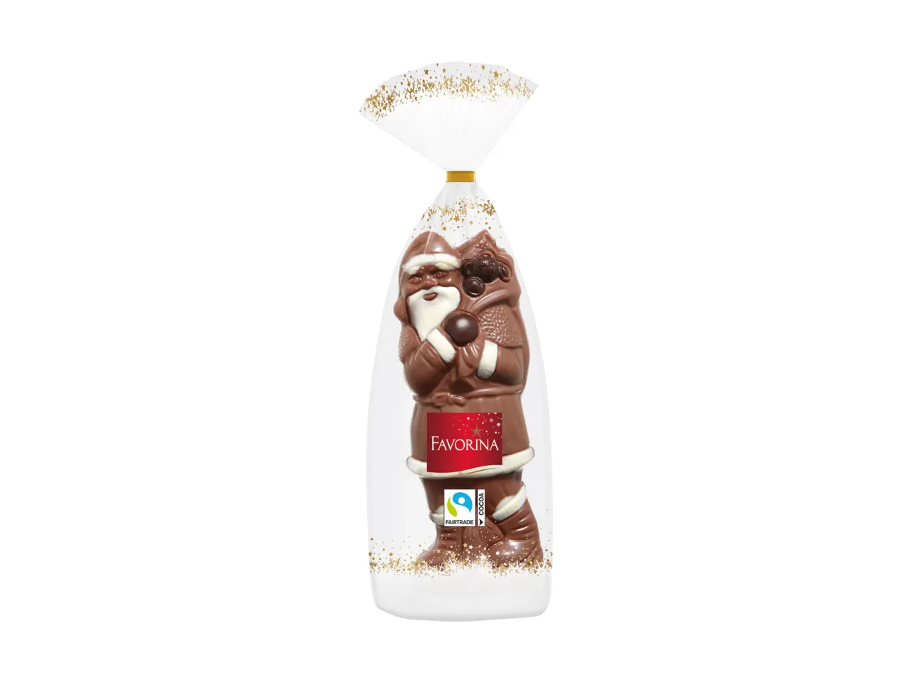 Favorina® Pai Natal de Chocolate Estilo Artesanal