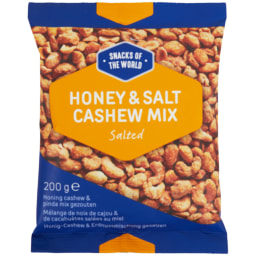 Mix de amendoins e cajus com mel e sal Snacks of the World