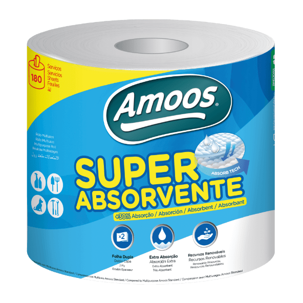 Amoos - Rolo de Cozinha Absorvente