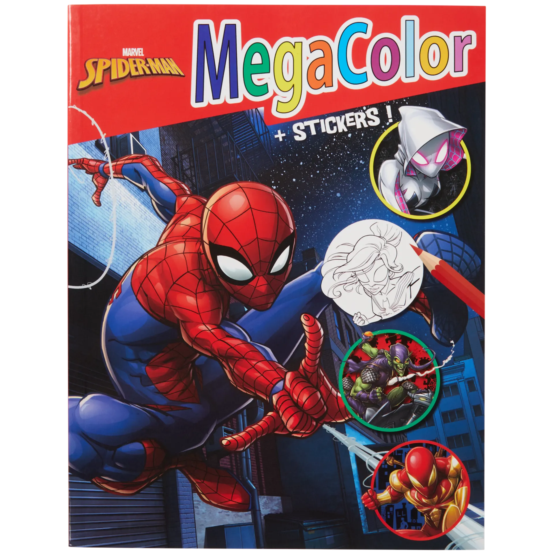 Livro de colorir com autocolantes