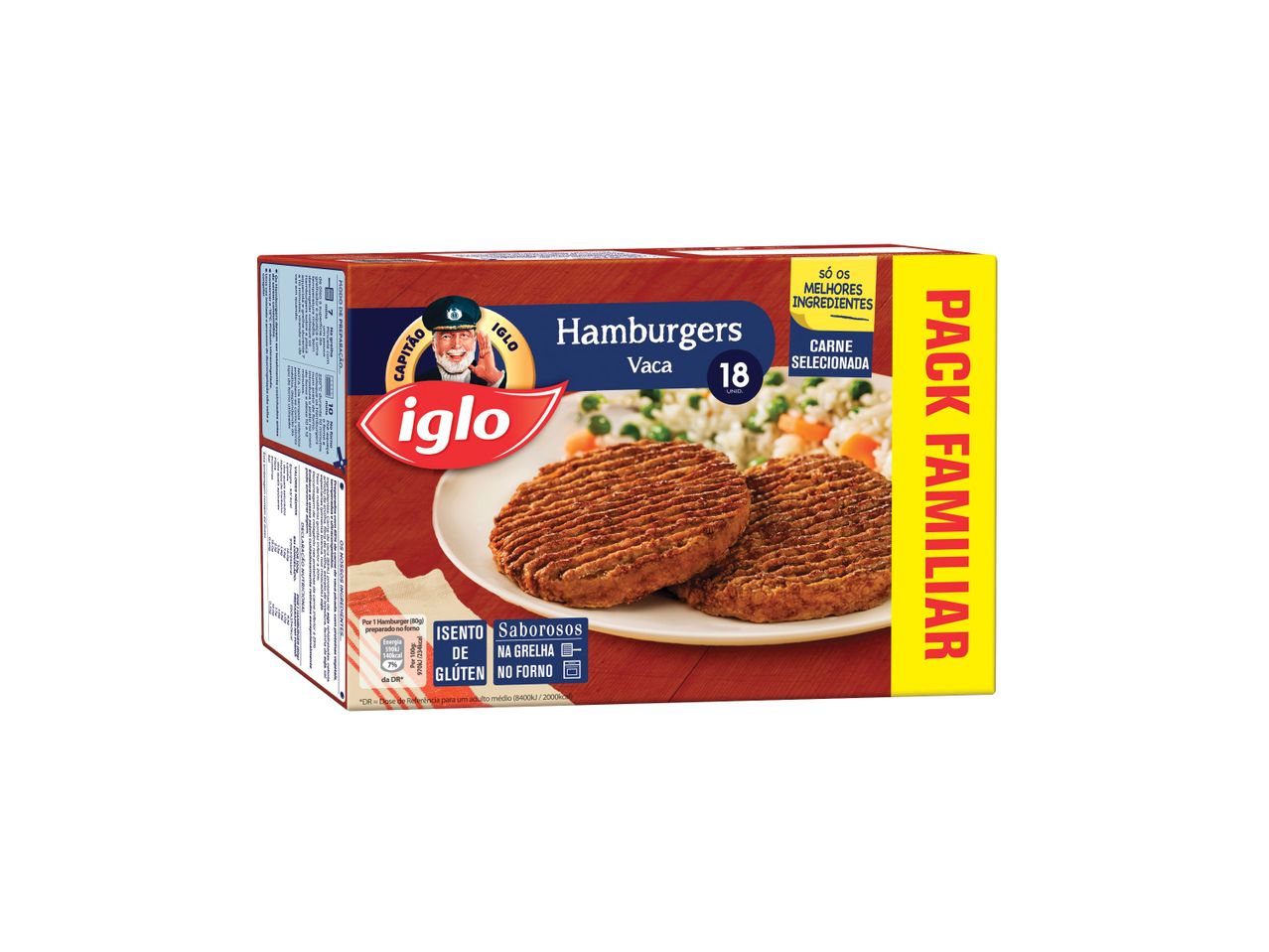 Iglo® Hambúrgeres de Frango/ Vaca sem Glúten