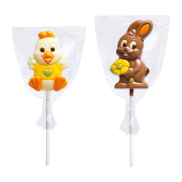 Chupas de Páscoa de Chocolate