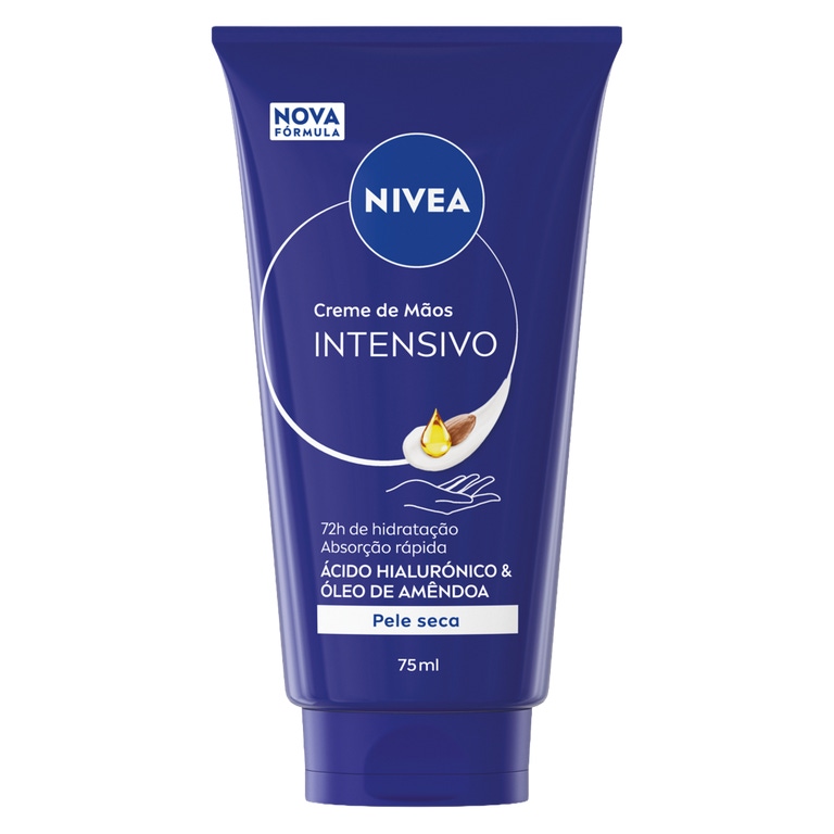 NIVEA - Creme de Mãos Intensivo com Ácido Hialurónico e Óleo de Amêndoa