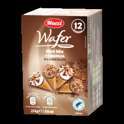 MUCCI® Gelado Mini Mix Wafer Baunilha/ Chocolate