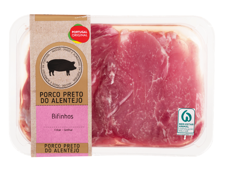 - - Bifinhos de Porco Preto