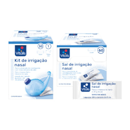 Vitalis® - Kit/ Sal Irrigação Nasal