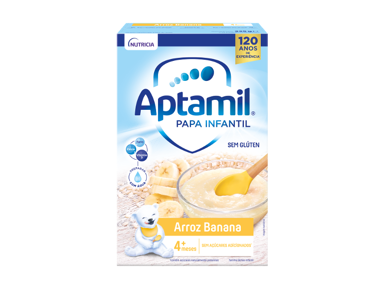 Papa Infantil sem Glúten Arroz Banana