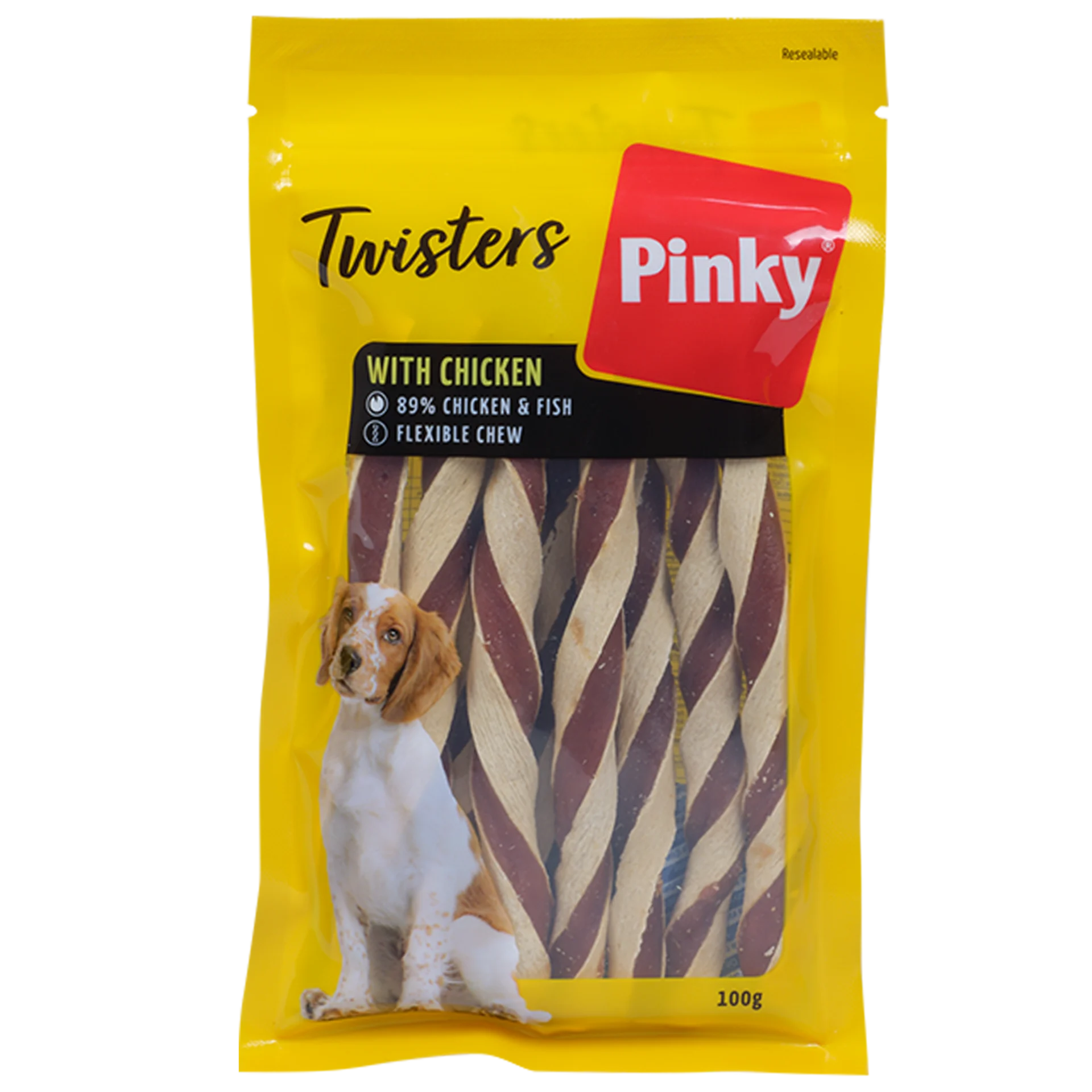 Snack para cães Twisters Pinky