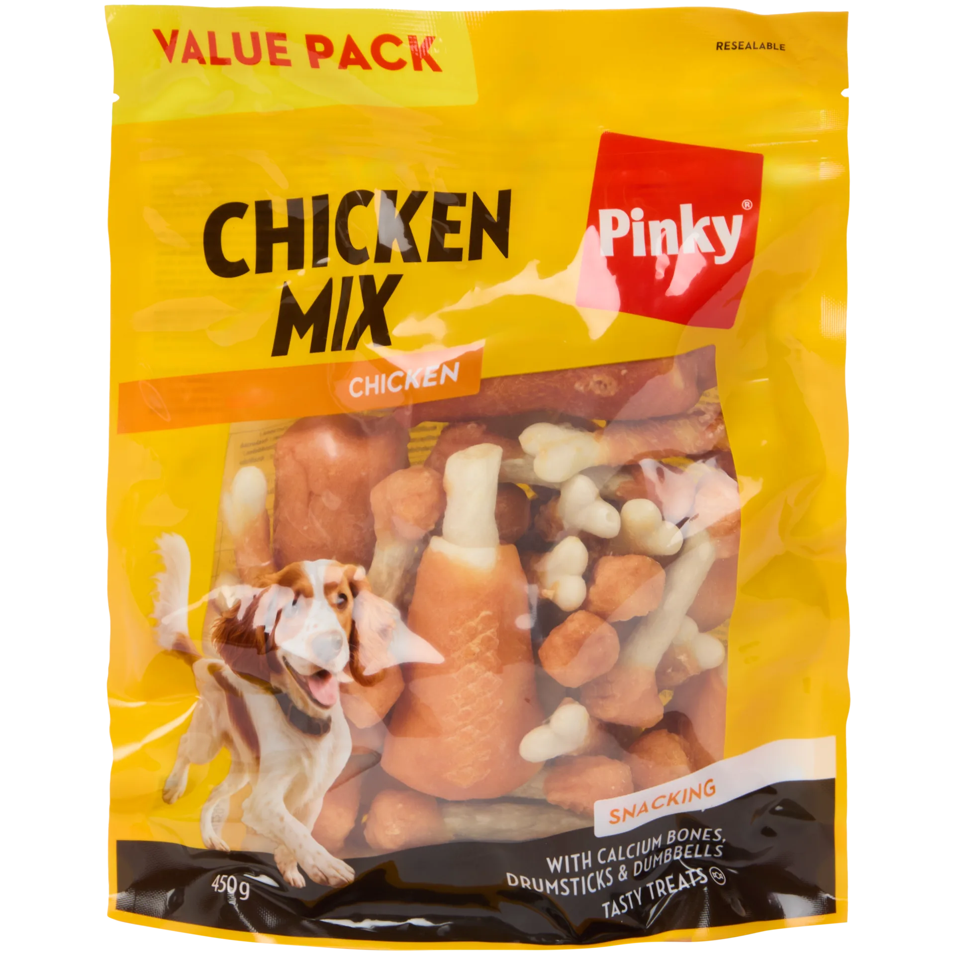 Snacks para cão Chicken Mix Pinky