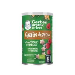 Gerber® Organic Puffs de Cereais Banana/ Framboesa