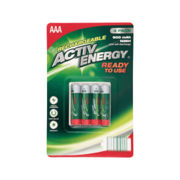 ACTIV ENERGY® Pilhas Recarregáveis