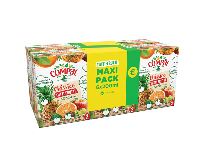 Compal® Néctar de Pêssego/ Tutti Fruti Maxi Pack